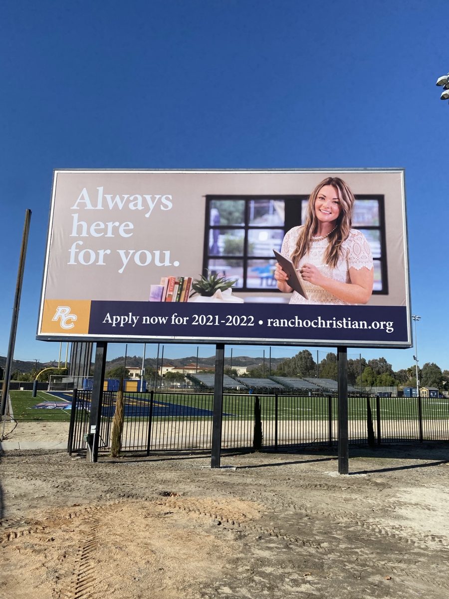 Large freestanding outdoor advertising display